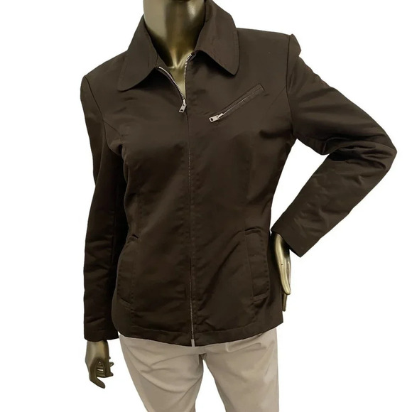 Henri Bendel Vintage Satin Zip-Up Jacket - Picture 1 of 11